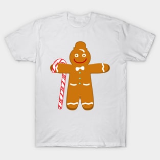 Gingerbread man goes hiking T-Shirt